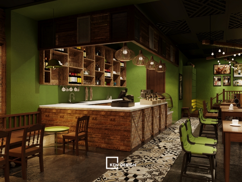 Thiết kế KAKA Cafe tại Hàn Quốc cực thu hút